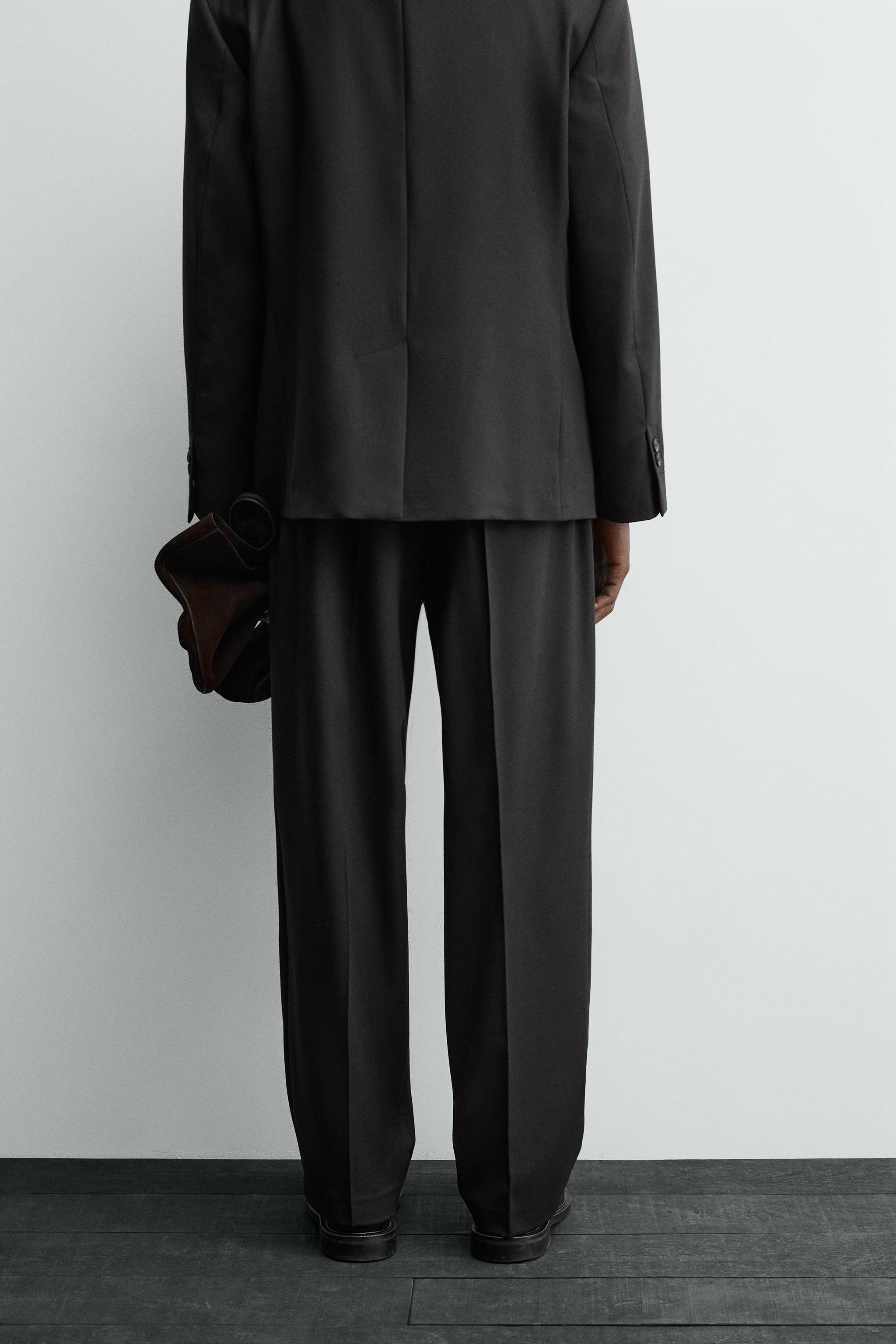 WOOL SUIT PANTS